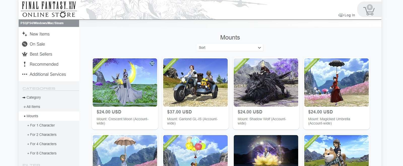  store for the best FF14 Mounts buying site