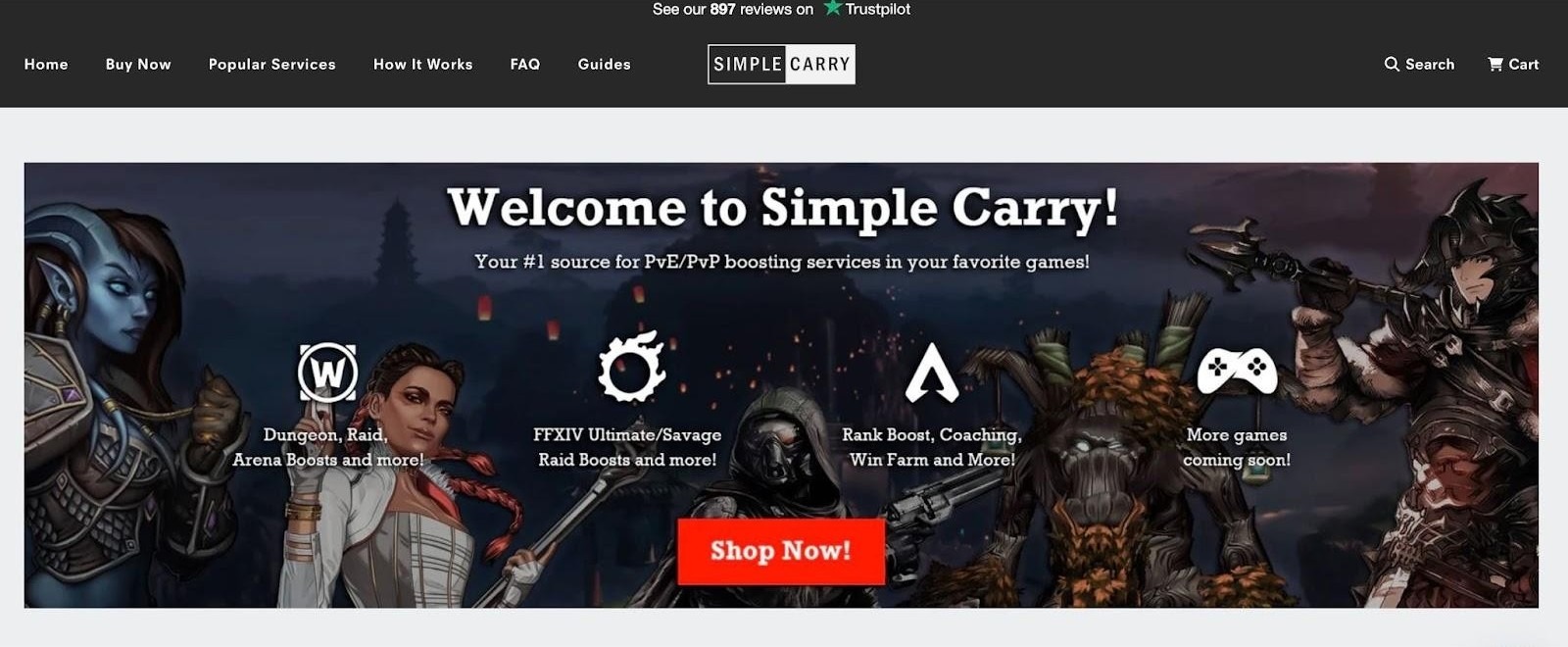 Simple Carry is one of the very few websites that provide boosting services